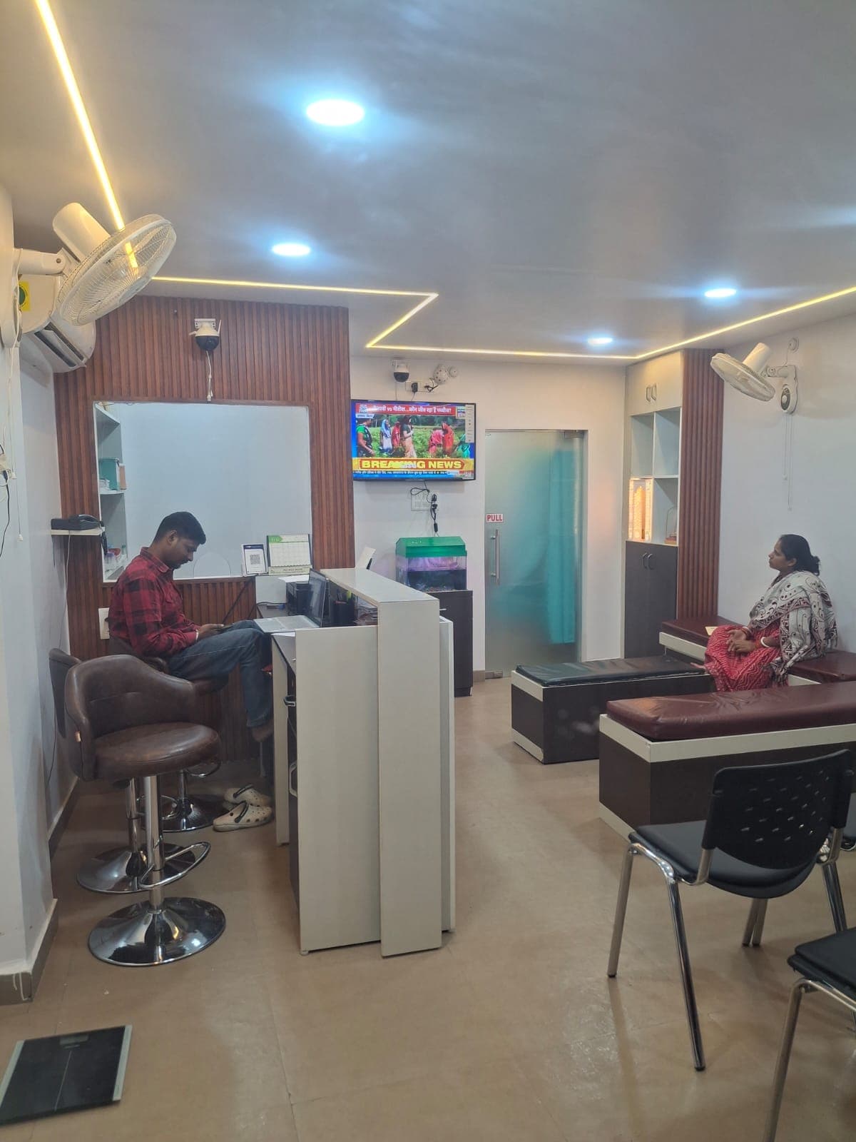 Reception at Dr. Amitesh Kumar's clinic